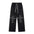 Black wide leg pants spring and summer slouchy sports pants American high waist slouchy mops slouchy casual pants