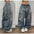 Streetwear New Harajuku Solid Color Washed Baggy Jeans Men Y2K Fashion Retro Punk Casual Joker Gothic High Waist Wide Leg Pants