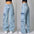 Streetwear New Harajuku Solid Color Washed Baggy Jeans Men Y2K Fashion Retro Punk Casual Joker Gothic High Waist Wide Leg Pants