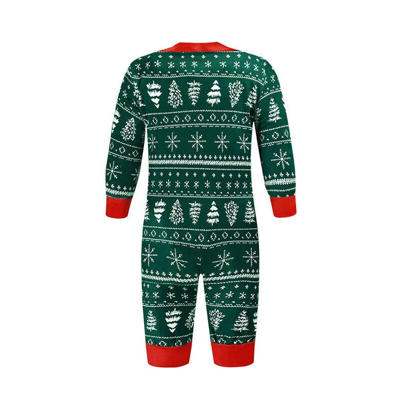 2024 Christmas Family Matching Pajamas Set Mother Father Kids Clothes Family Look Outfit Baby Girl Rompers Sleepwear Pyjamas