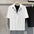 Summer Men's Anti-wrinkle Solid Color Short-sleeved Shirt Office Casual Loose Button Pocket Fashion Shirt Men's Clothing Tops